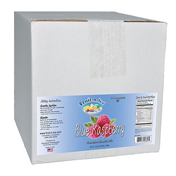Fruit-N-Ice Granita Frozen Drink Mix Blue Raspberry 4:1 Case