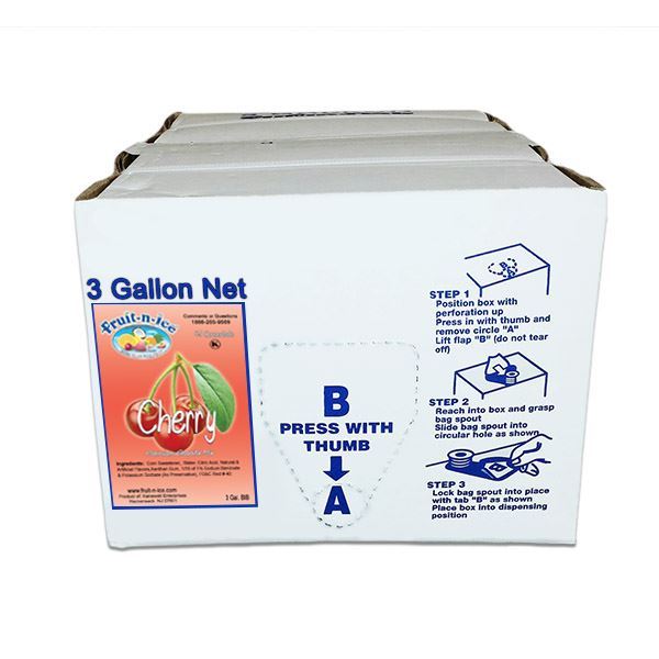 Fruit-N-Ice Granita Frozen Drink Mix Cherry 4:1 Bag in a Box