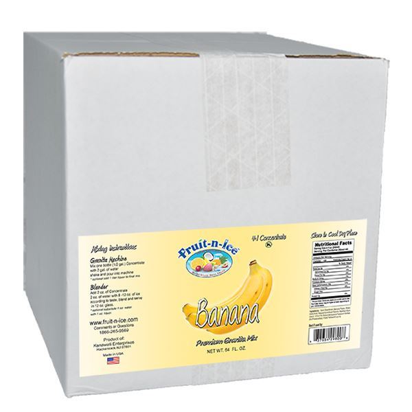Fruit-N-Ice Granita Frozen Drink Mix Banana 4:1 Case