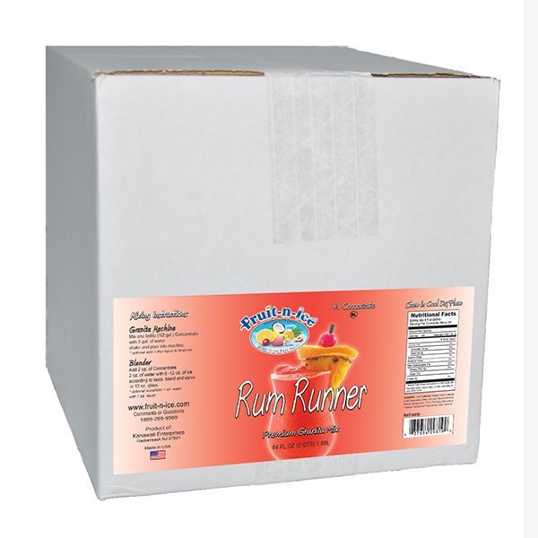 Fruit-N-Ice Granita Frozen Drink Mix Rum Runner 4:1 Case