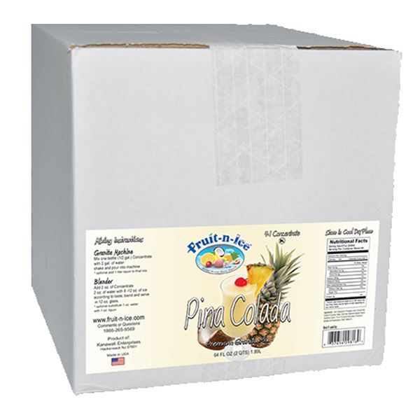 Fruit-N-Ice Granita Frozen Drink Mix Pina Colada 4:1 Case
