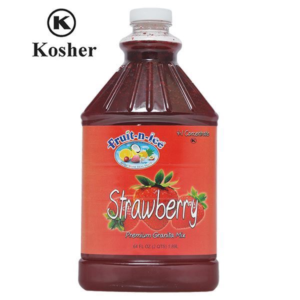 Fruit-N-Ice Granita Frozen Drink Mix Strawberry 4:1 Case - Image 2