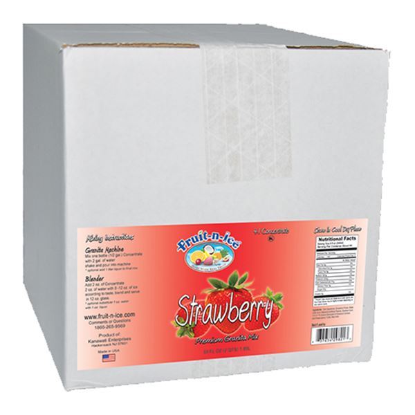 Fruit-N-Ice Granita Frozen Drink Mix Strawberry 4:1 Case