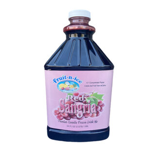 Fruit-N-Ice Granita Frozen Drink Mix Red Sangria 4:1 Bottle