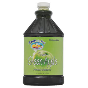 Fruit-N-Ice Granita Frozen Drink Mix Sour Green Apple 4:1 Bottle